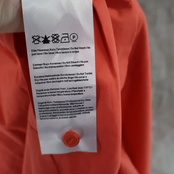 Exquise Jumpsuit Women XSP Pink Wide Leg Button Front Pleated Waist Short Sleeve - Picture 6 of 16